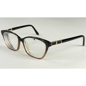 Badgley Mischka Berenice Brown / Black Full Rim 52-15-135 Eyeglasses FRAMES ONLY